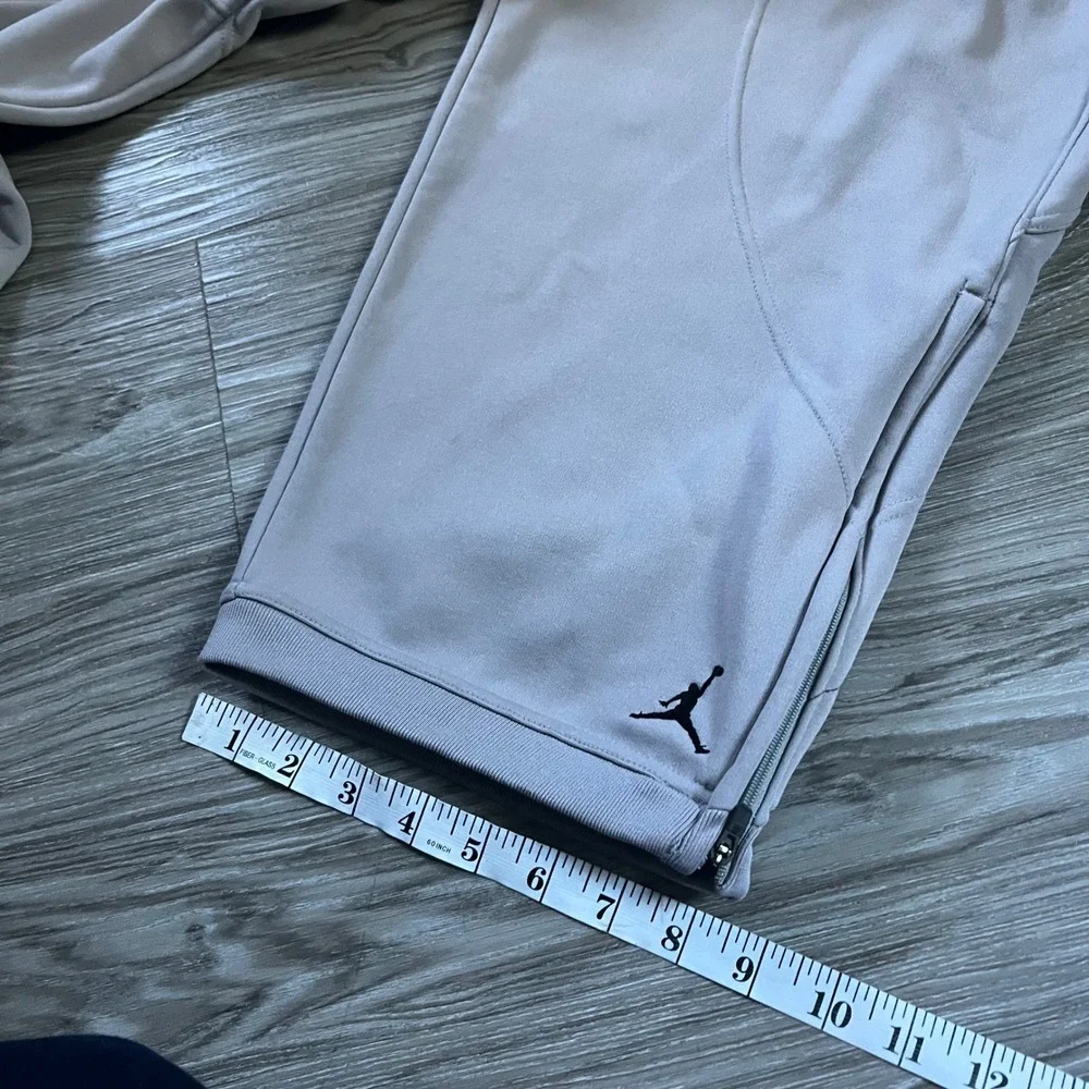 Y2K Jordan Training Men XXL Lavender Fleece Sweatpants Zipper Ankle Jumpman